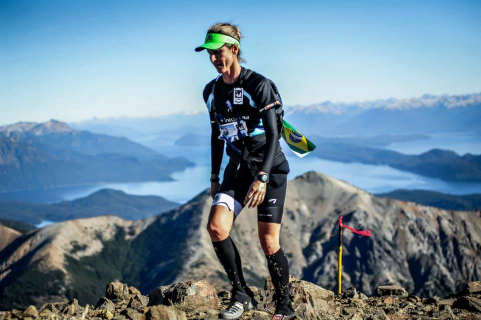 Vanessa Cabrini em prova de triathlon